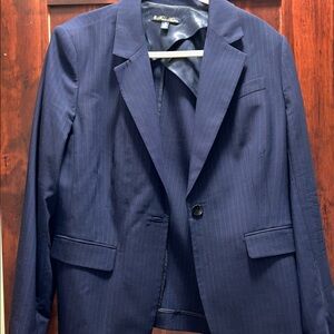 Brooks Brothers Dark Blue Pinstripe Suit